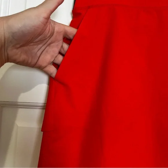 Nike Red Mini Skirt with Silver Logo - Picture 5 of 7